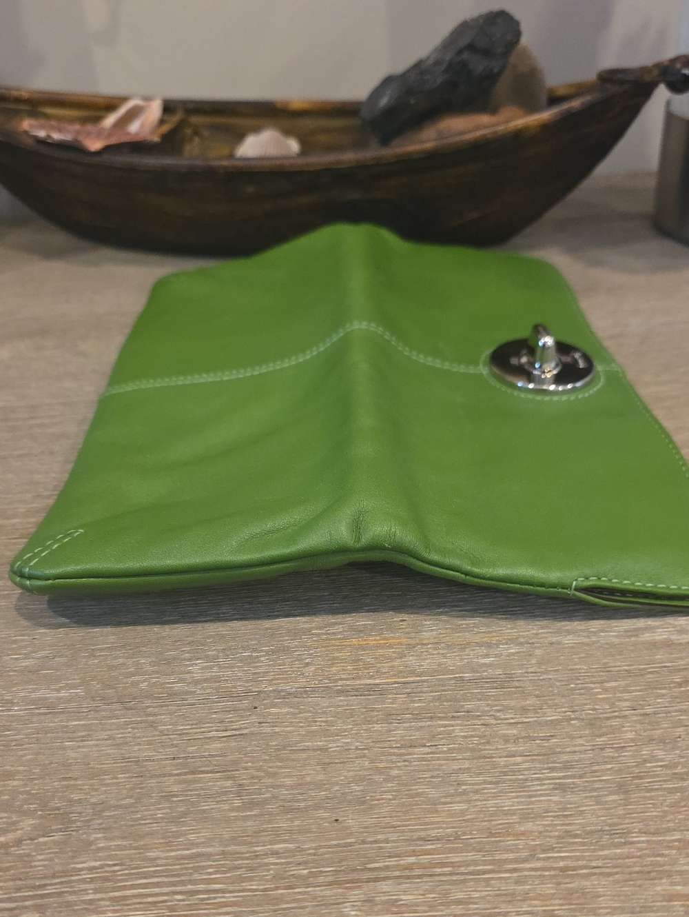 Coach Y2K Green Foldover Clutch - Picture 8 of 10